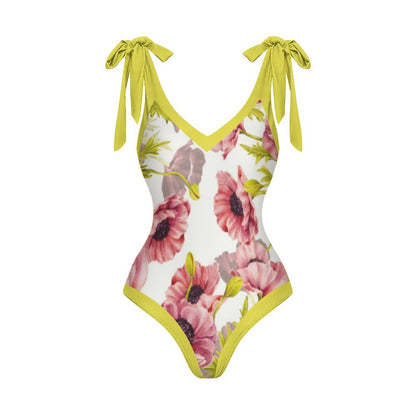 Casual Printed One-Piece Swimsuit And Cover Up 2305102410