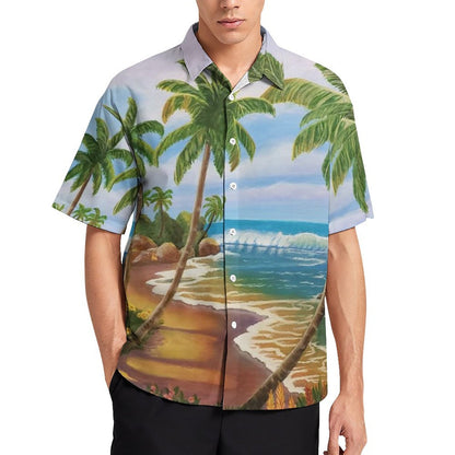 Men's Hawaiian Print Resort Shirt 2304109193