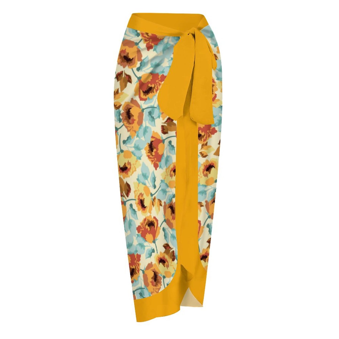 Casual Printed One-Piece Swimsuit And Cover Up 2305102395