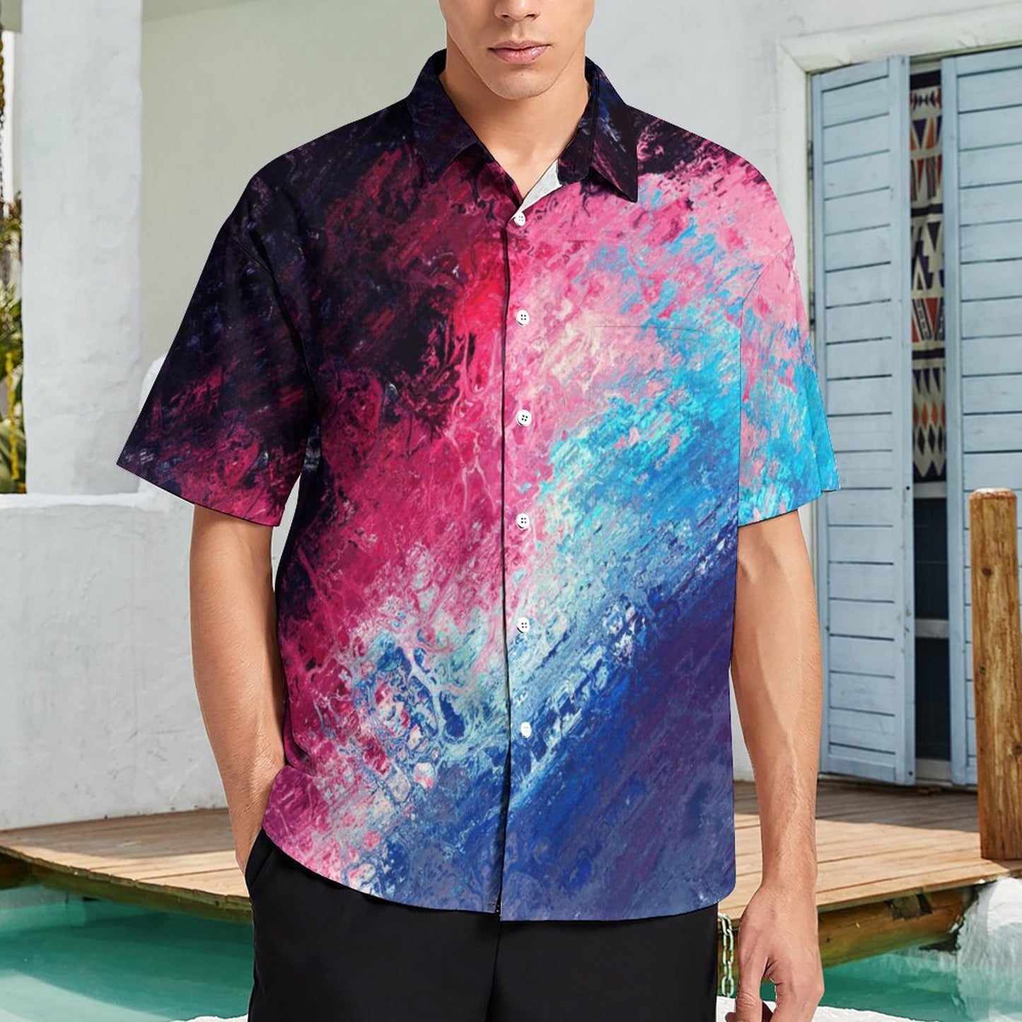 Men's Hawaiian Casual Short Sleeve Shirt 2306104152