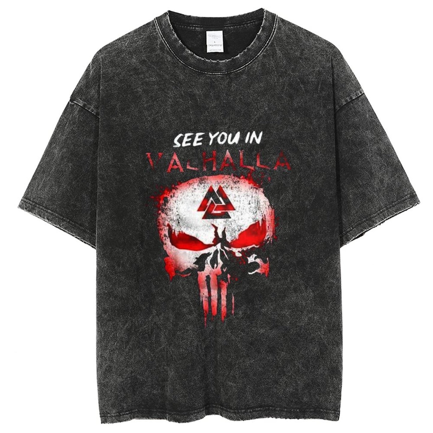 Unisex Vintage Solid Wash T-Shirts 2305104088