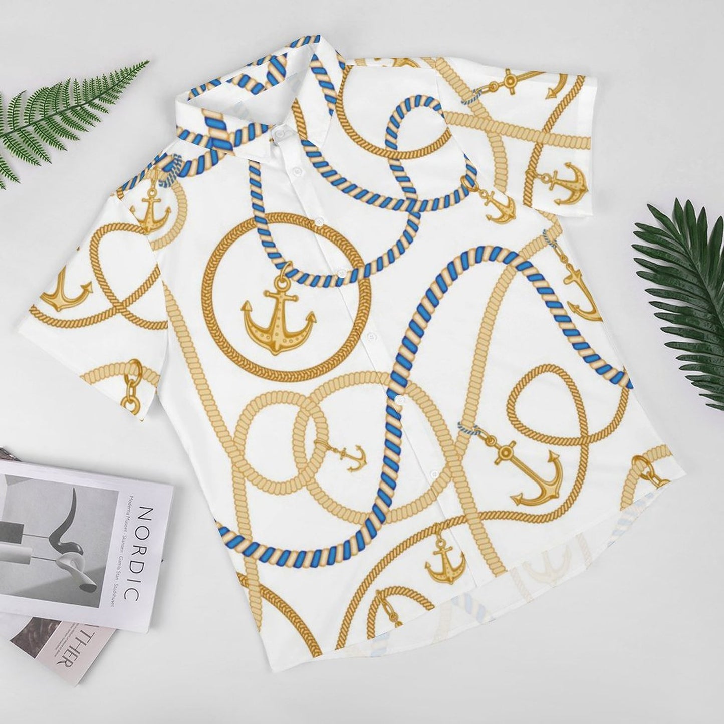Men's Fashion Casual Printed Short Sleeve Shirts 2306101071