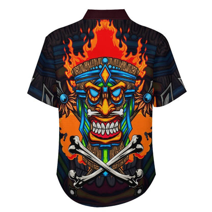 Men's Hawaiian TIKI Print Casual Short Sleeve Shirt 2306102582