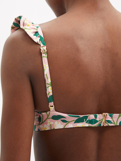 Fashion Floral Print Bikini and Cover Up
