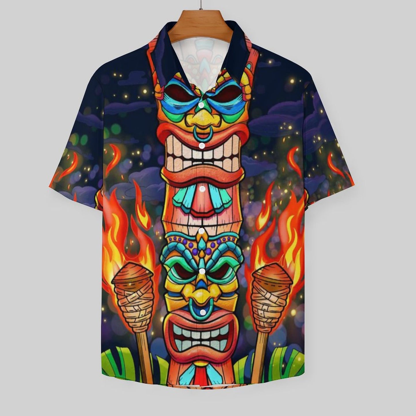 Men's Hawaiian Print Resort Shirt 2305101680