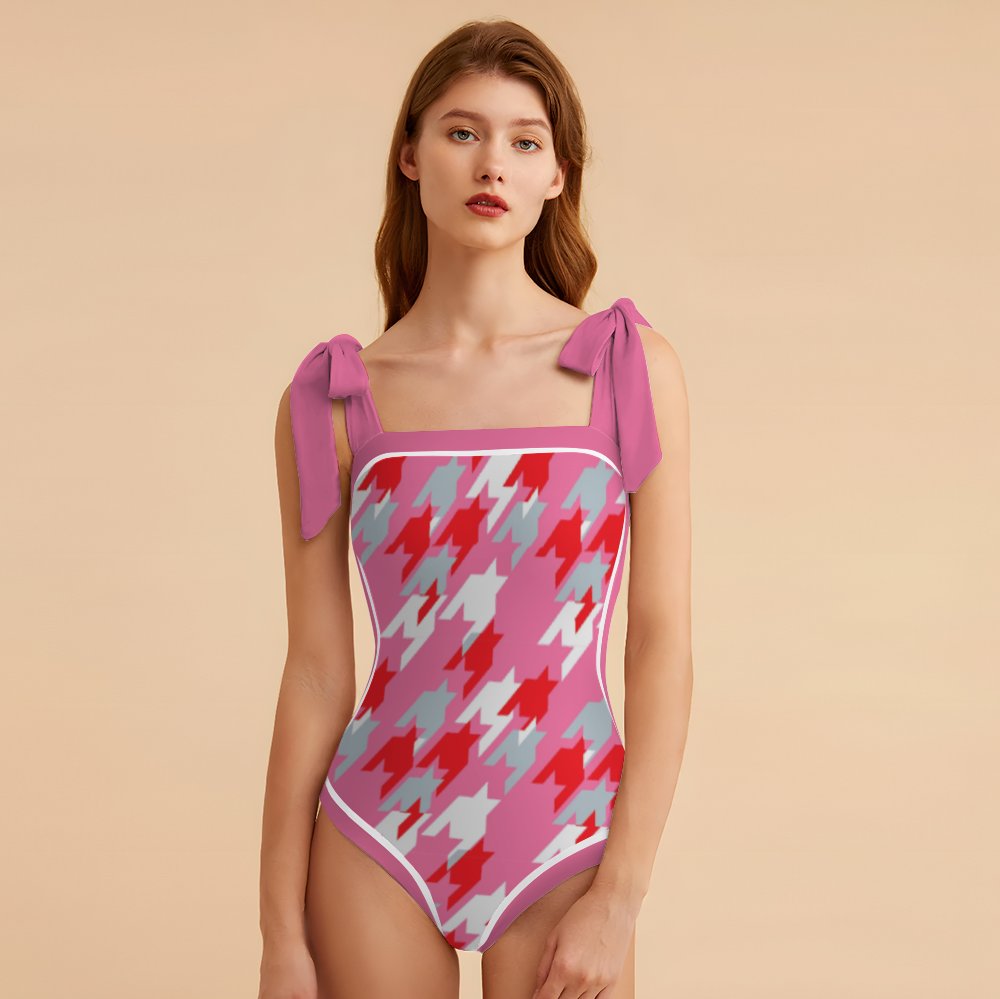 Fashion Printed One Piece Swimsuit And Cover Up 2305104454