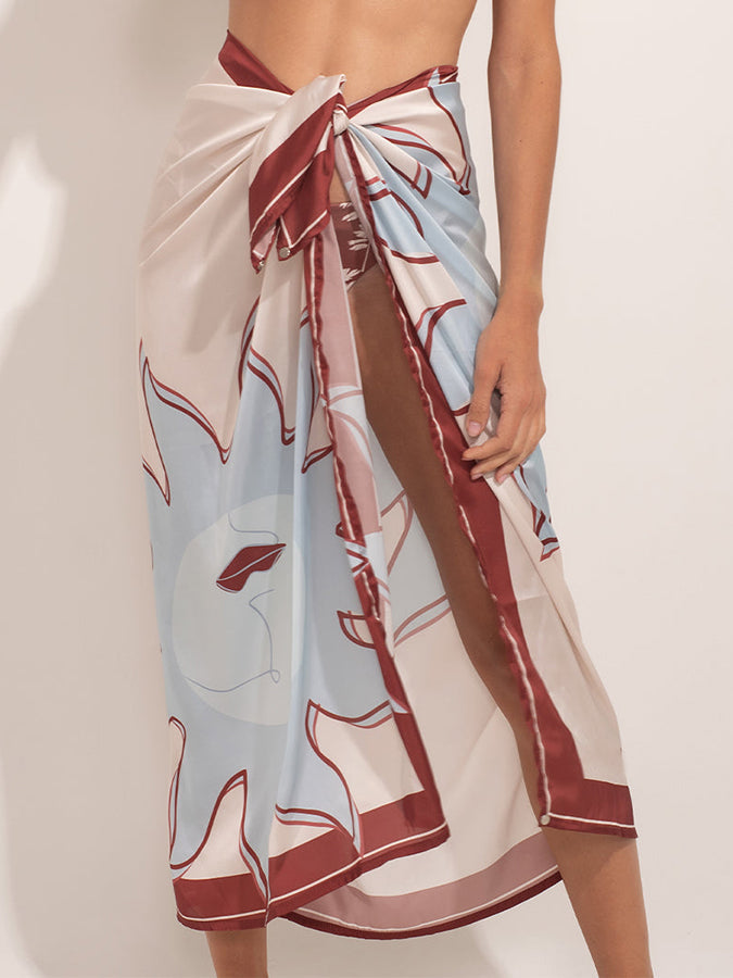 Fashion Print Bikini and Cover Up