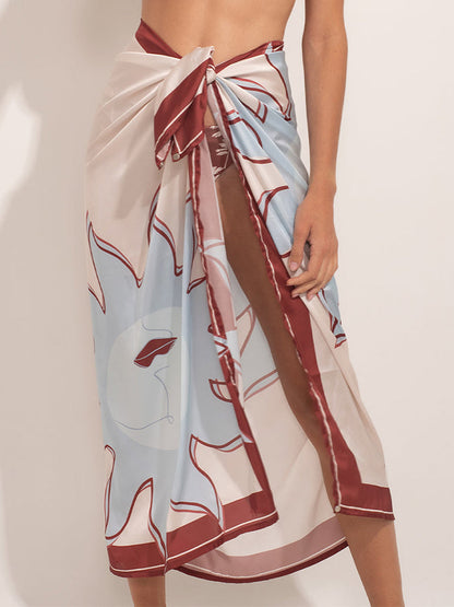 Fashion Print Bikini and Cover Up