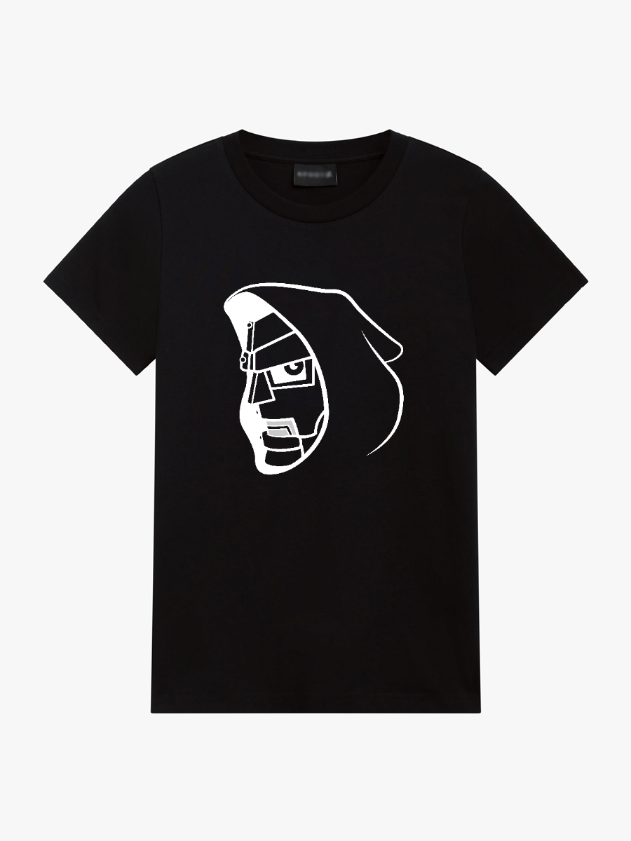 Women's Casual Doom Marvel Comics Printed Round Neck Short Sleeve T-Shirt