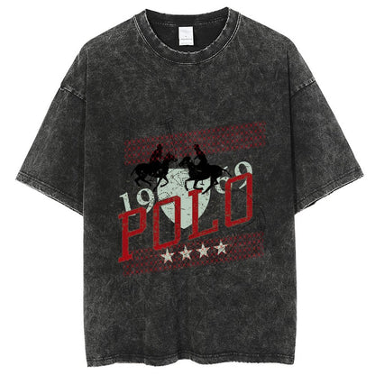 Unisex Vintage Solid Wash T-Shirts 2305102640