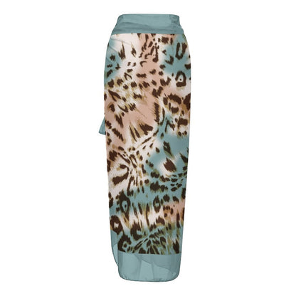 Casual Printed One-Piece Swimsuit And Cover Up 2305102870