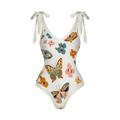 Casual Printed One-Piece Swimsuit And Cover Up 2305104271