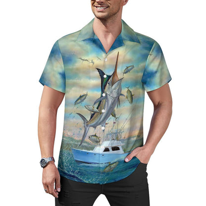 Men Hawaiian Casual Short Sleeve Shirt 2305106549
