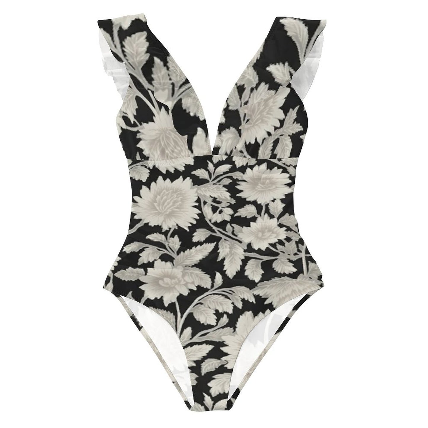 Casual Printed One Piece Swimsuit And Cover Up 2306102485