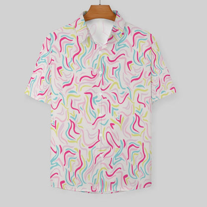 Men's Fashion Casual Printed Short Sleeve Shirts 2305107051