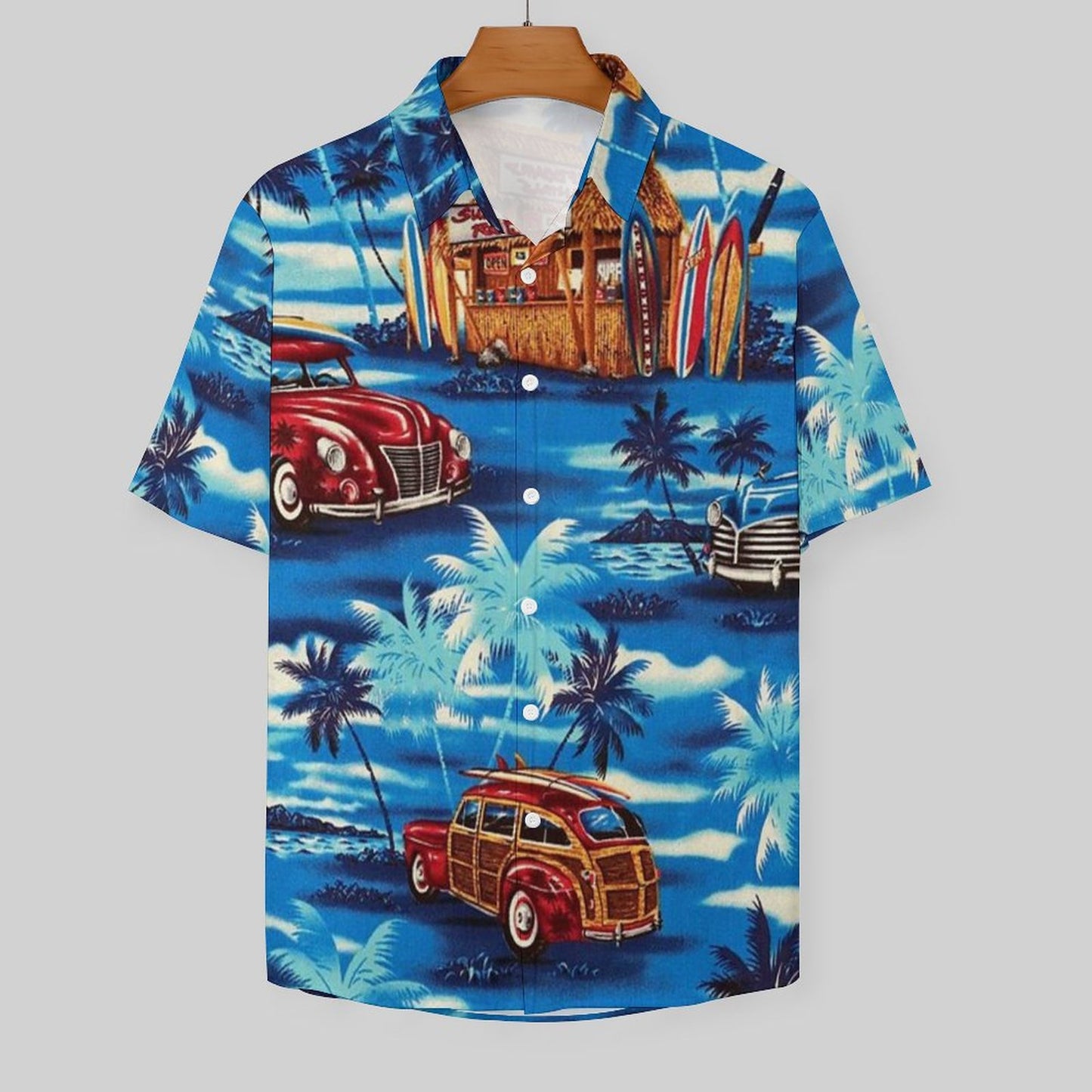 Men's Fashion Casual Printed Short Sleeve Shirts 2306102191
