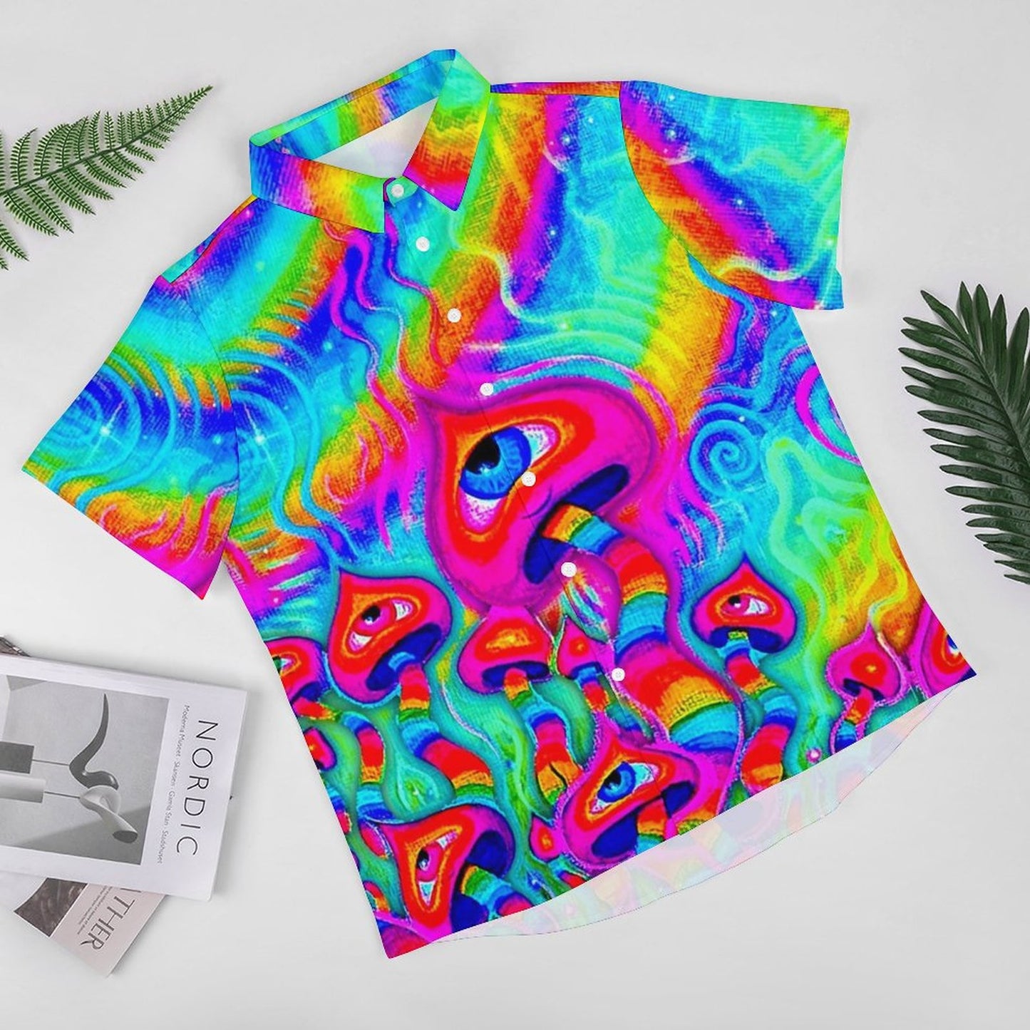 Men's Fashion Casual Printed Short Sleeve Shirts 2306104435