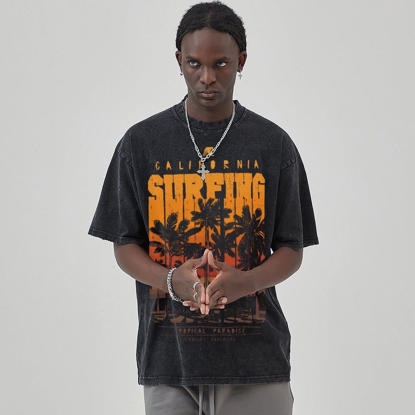 Unisex Vintage Solid Wash T-Shirts 2305101920