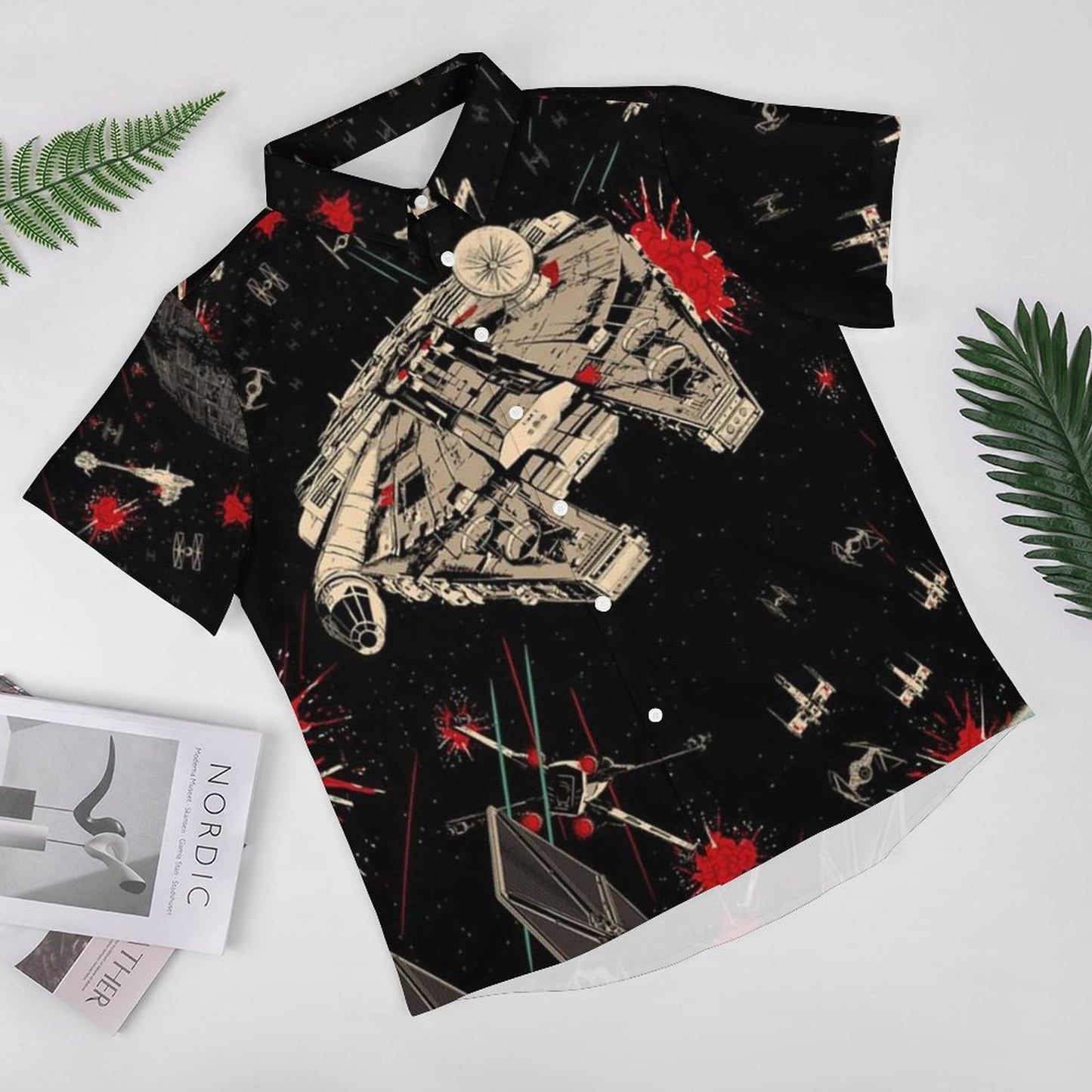 Men's Fashion Casual Printed Short Sleeve Shirts 2306101604