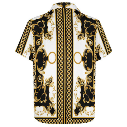 Men's Fashion Casual Printed Short Sleeve Shirts 2306100957