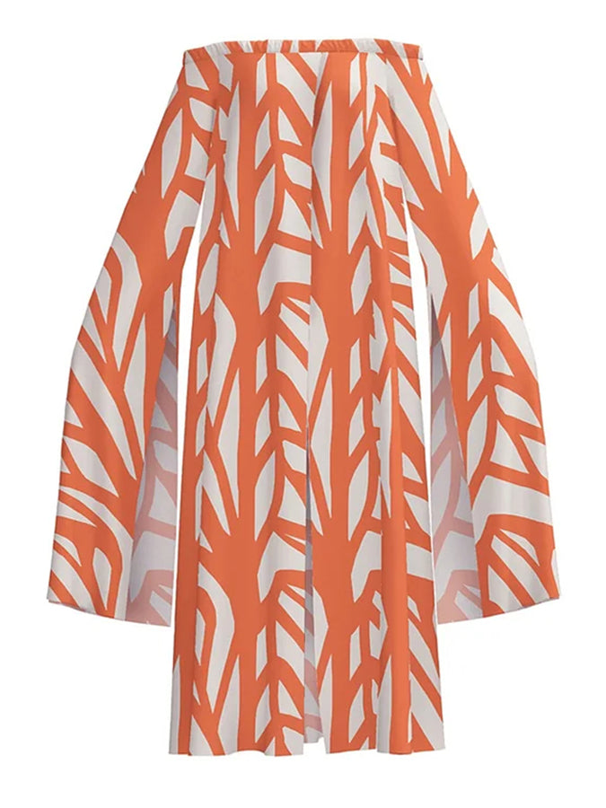 Geometric Print One Piece Swimsuits and Cover Up