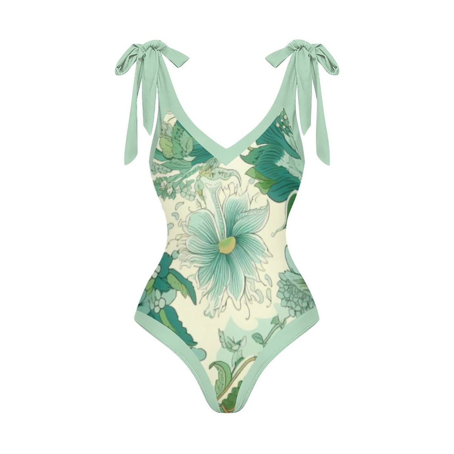 Casual Printed One Piece Swimsuit And Cover Up 2306103038