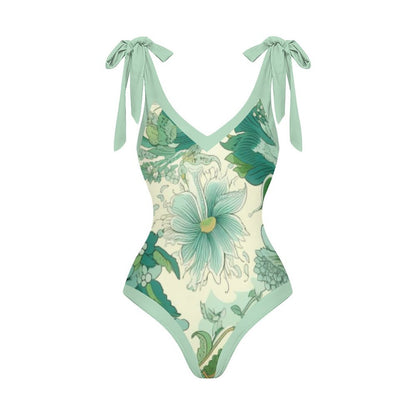 Casual Printed One Piece Swimsuit And Cover Up 2306103038