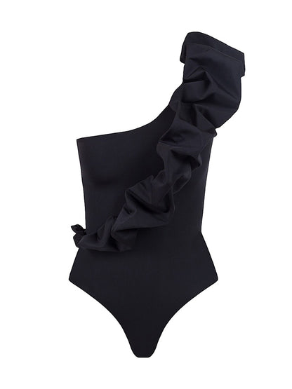 Geometric print swimsuit and cover up