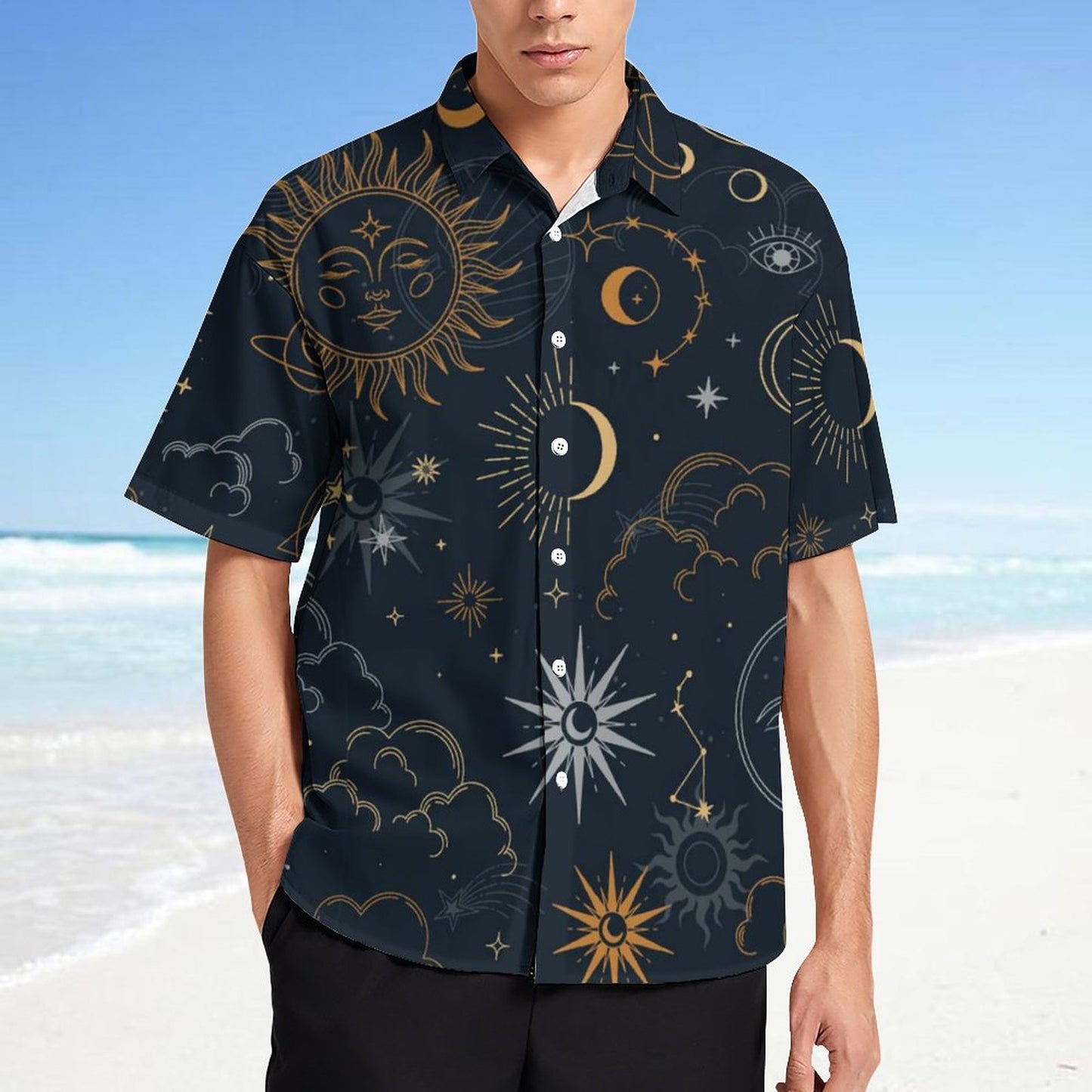 Men's Fashion Casual Printed Short Sleeve Shirts 2306101053