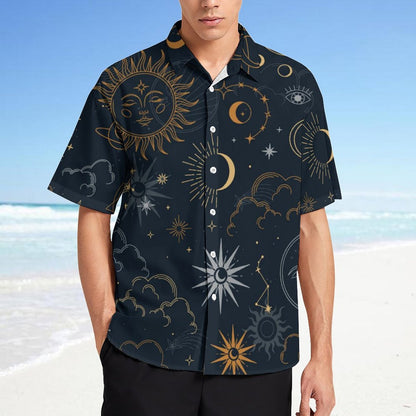 Men's Fashion Casual Printed Short Sleeve Shirts 2306101053