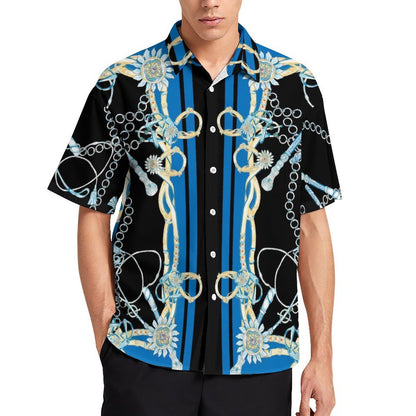 Men's Fashion Casual Printed Short Sleeve Shirts 2306100947