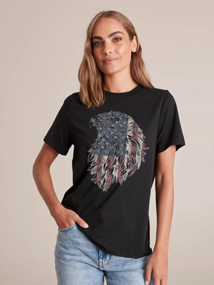 Unisex Round Neck Casual Printed Short Sleeve T-Shirt