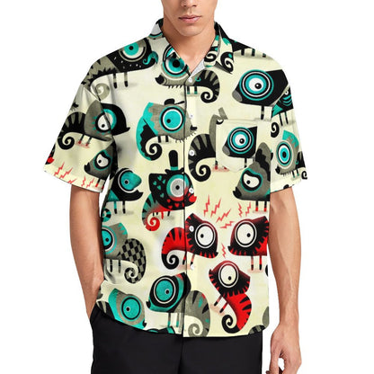 Men's Hawaiian Casual Short Sleeve Shirt 2306103517