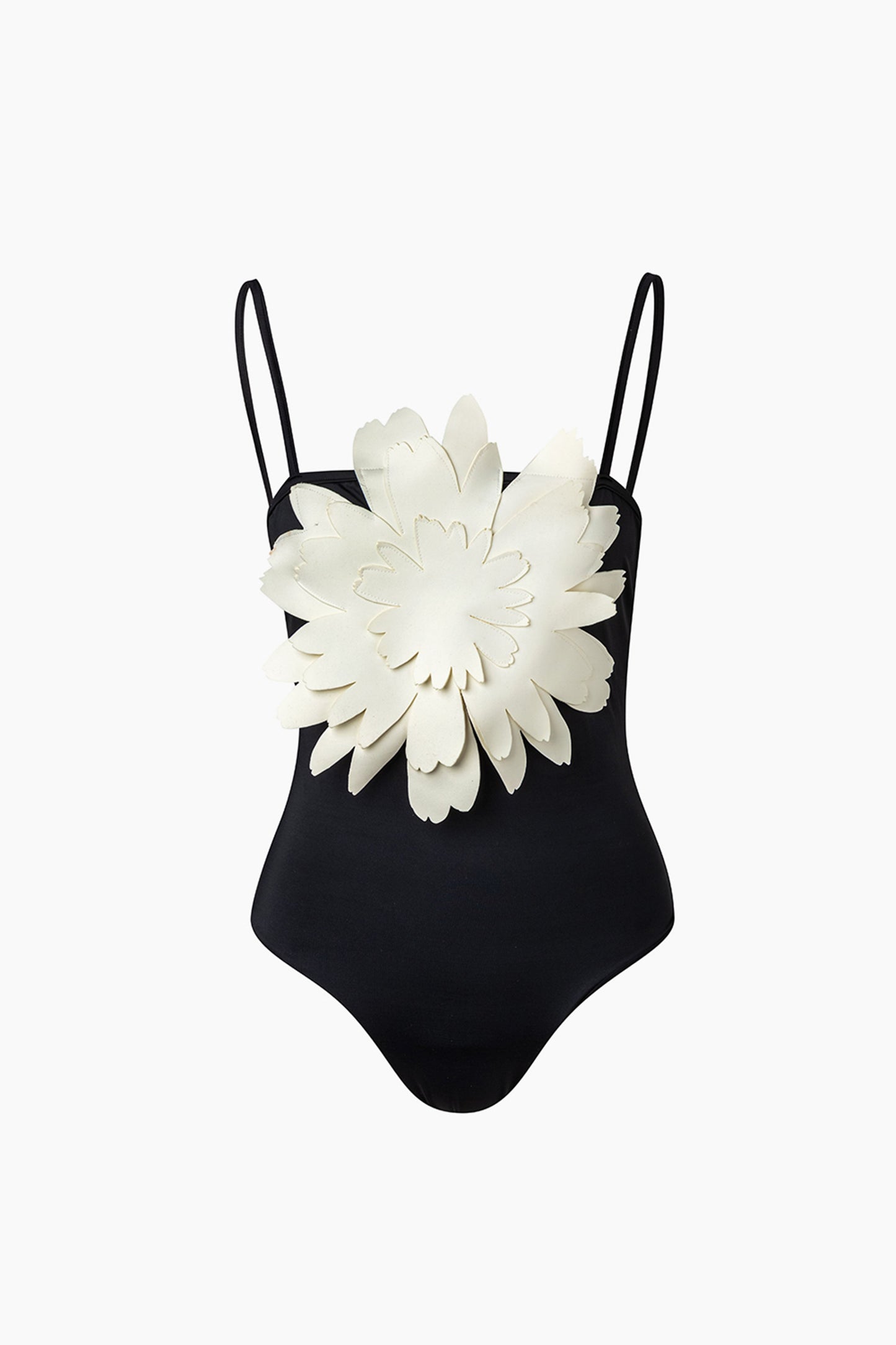 Floral One Piece Black