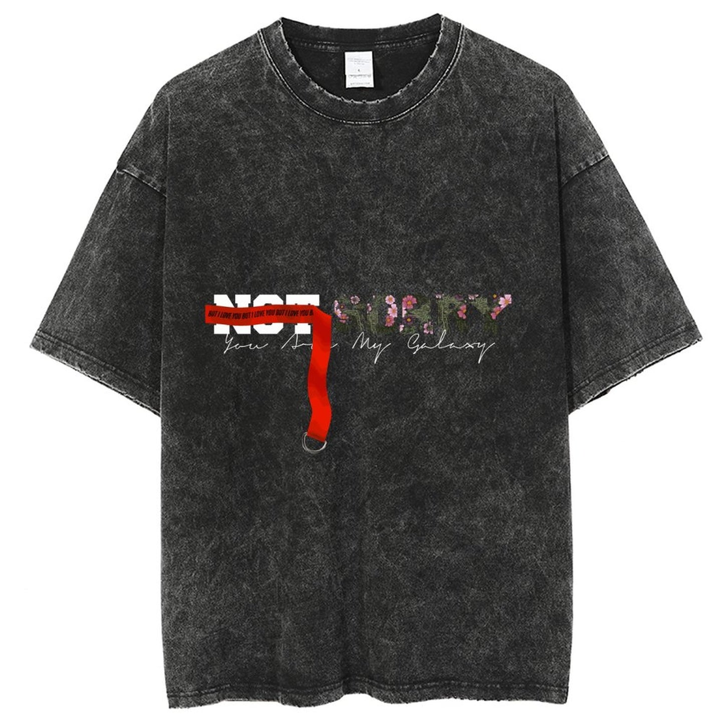 Unisex Vintage Solid Wash T-Shirts 2305102849