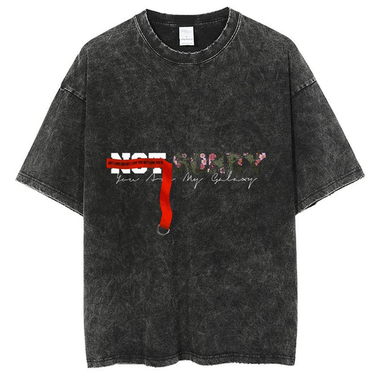 Unisex Vintage Solid Wash T-Shirts 2305102849