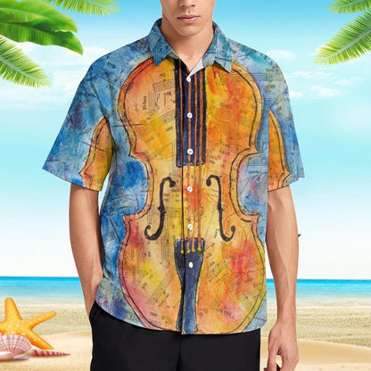 Men's Hawaiian Print Resort Shirt 2305102032