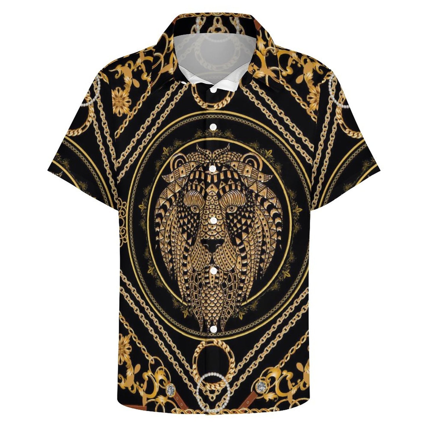 Men's Fashion Casual Printed Short Sleeve Shirts 2306100962