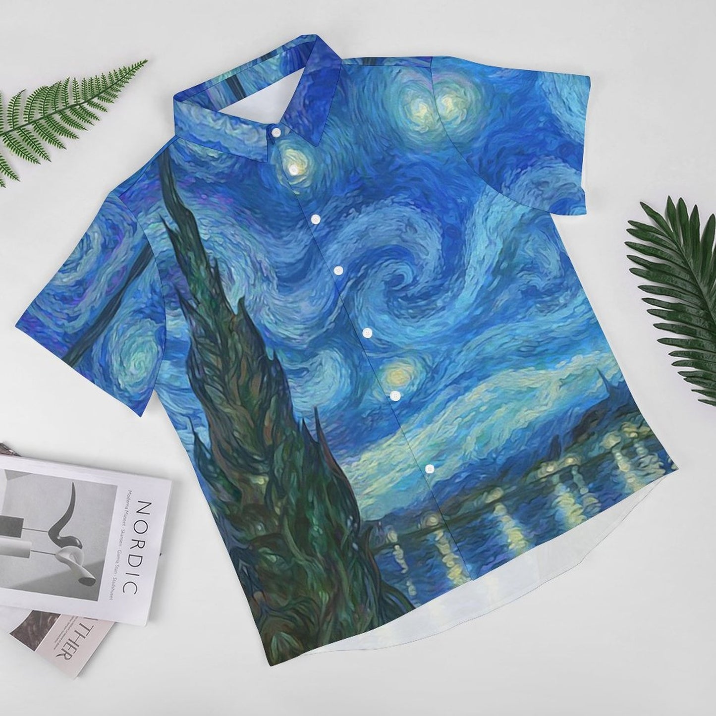 Men's Hawaiian Print Resort Shirt 2305101784