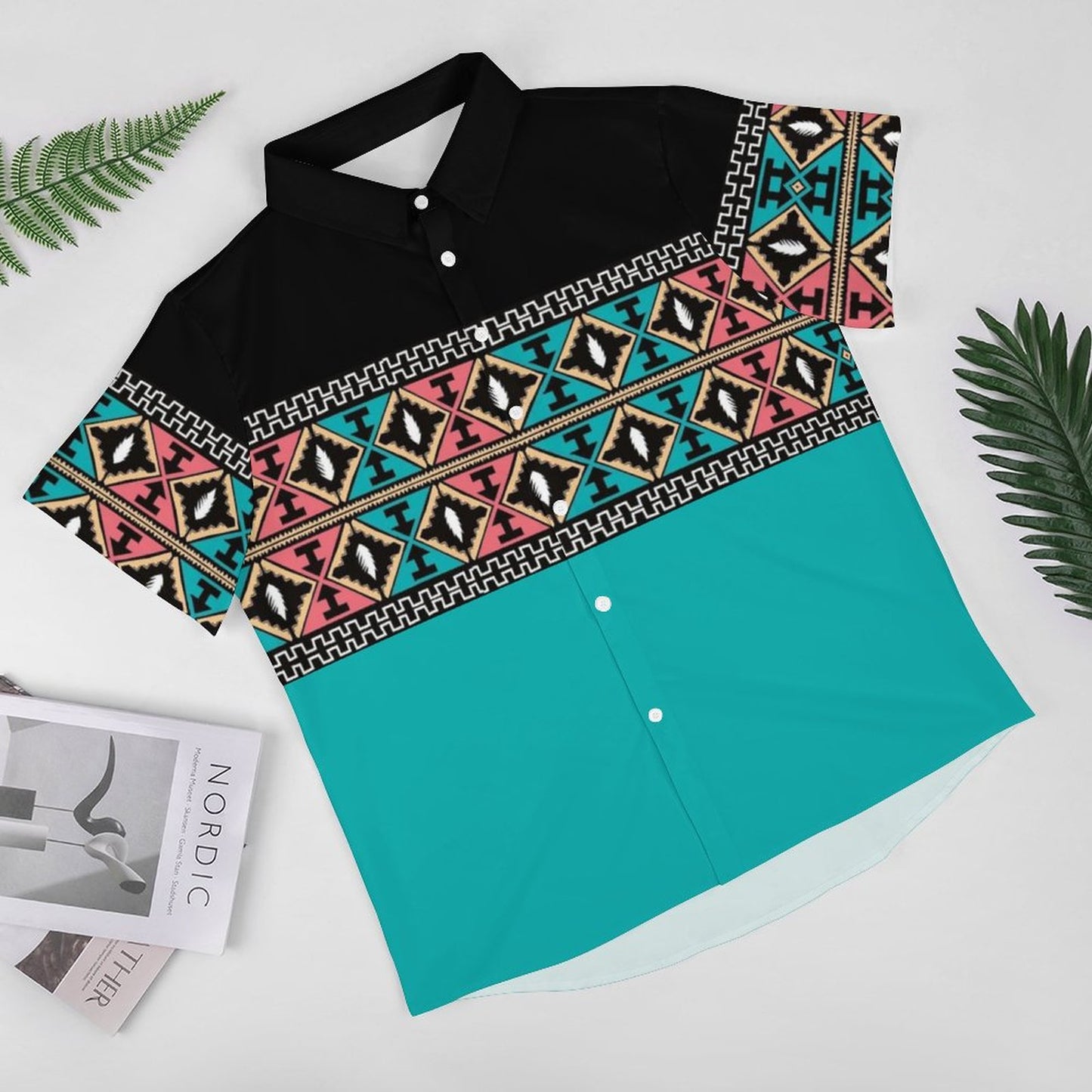 Men's Fashion Casual Printed Short Sleeve Shirts 2306101555