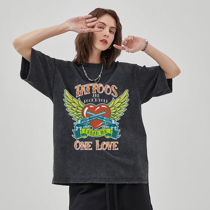 Unisex Vintage Solid Wash T-Shirts 2305102638