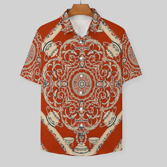 Men's Fashion Casual Printed Short Sleeve Shirts 2306101073