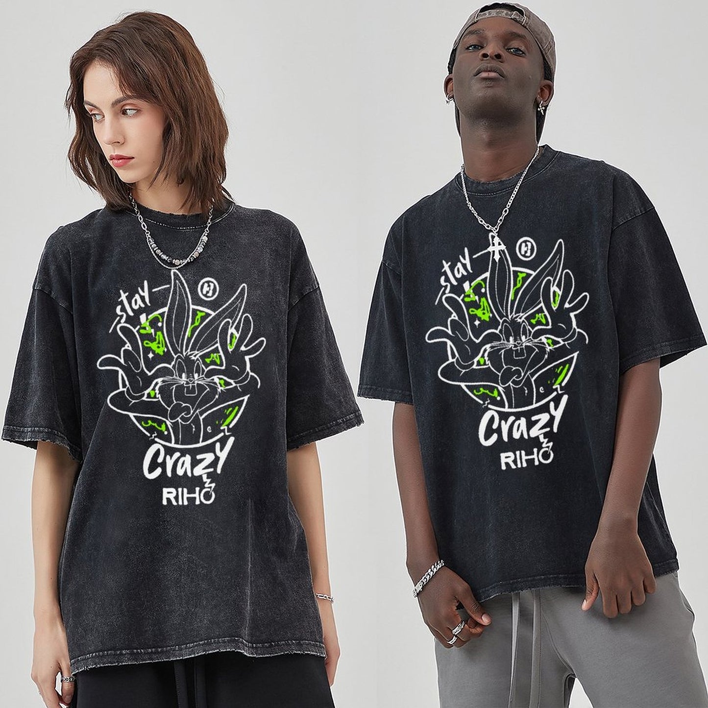 Unisex Vintage Solid Wash T-Shirts 2305103529