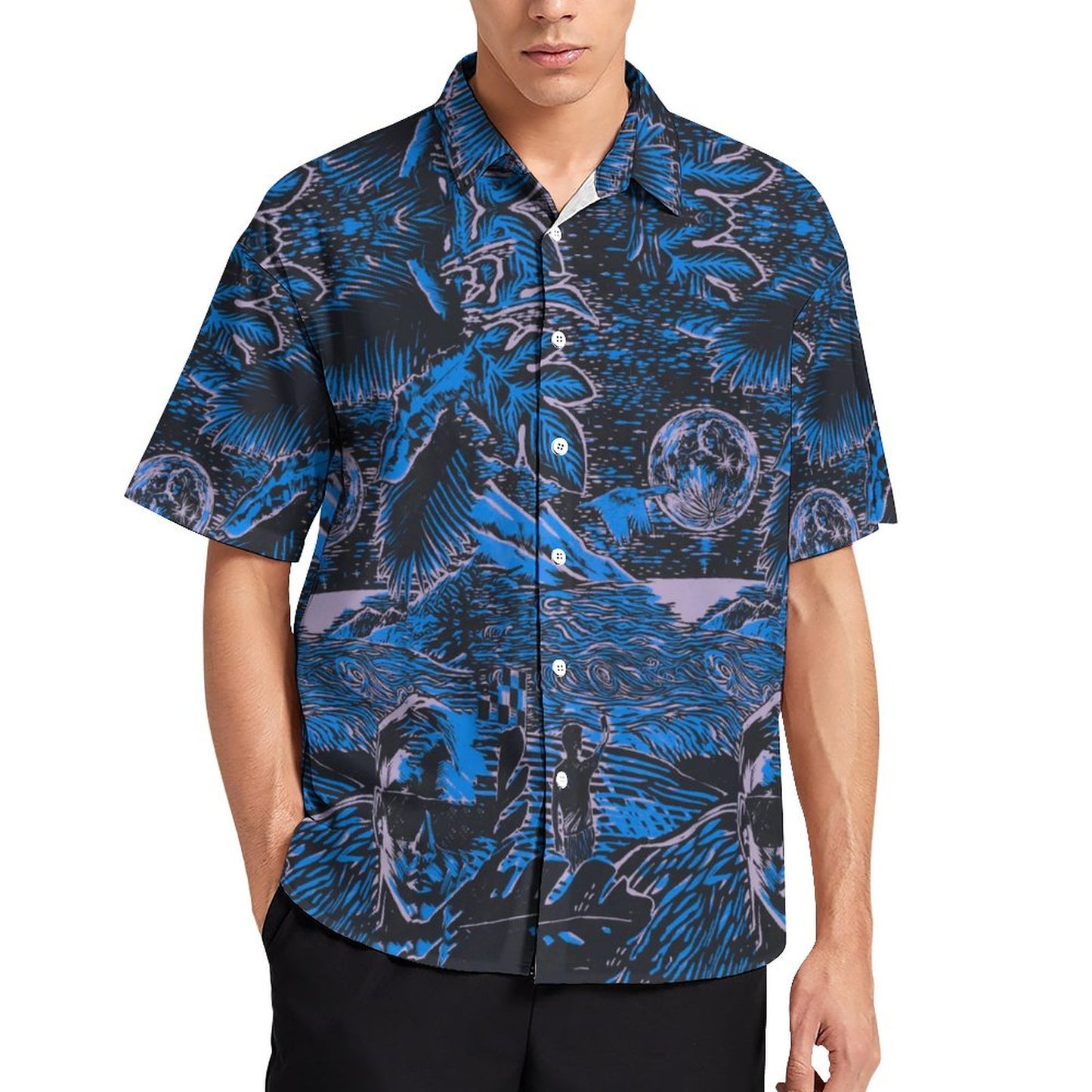 Men's Hawaiian Casual Short Sleeve Shirt 2306105301
