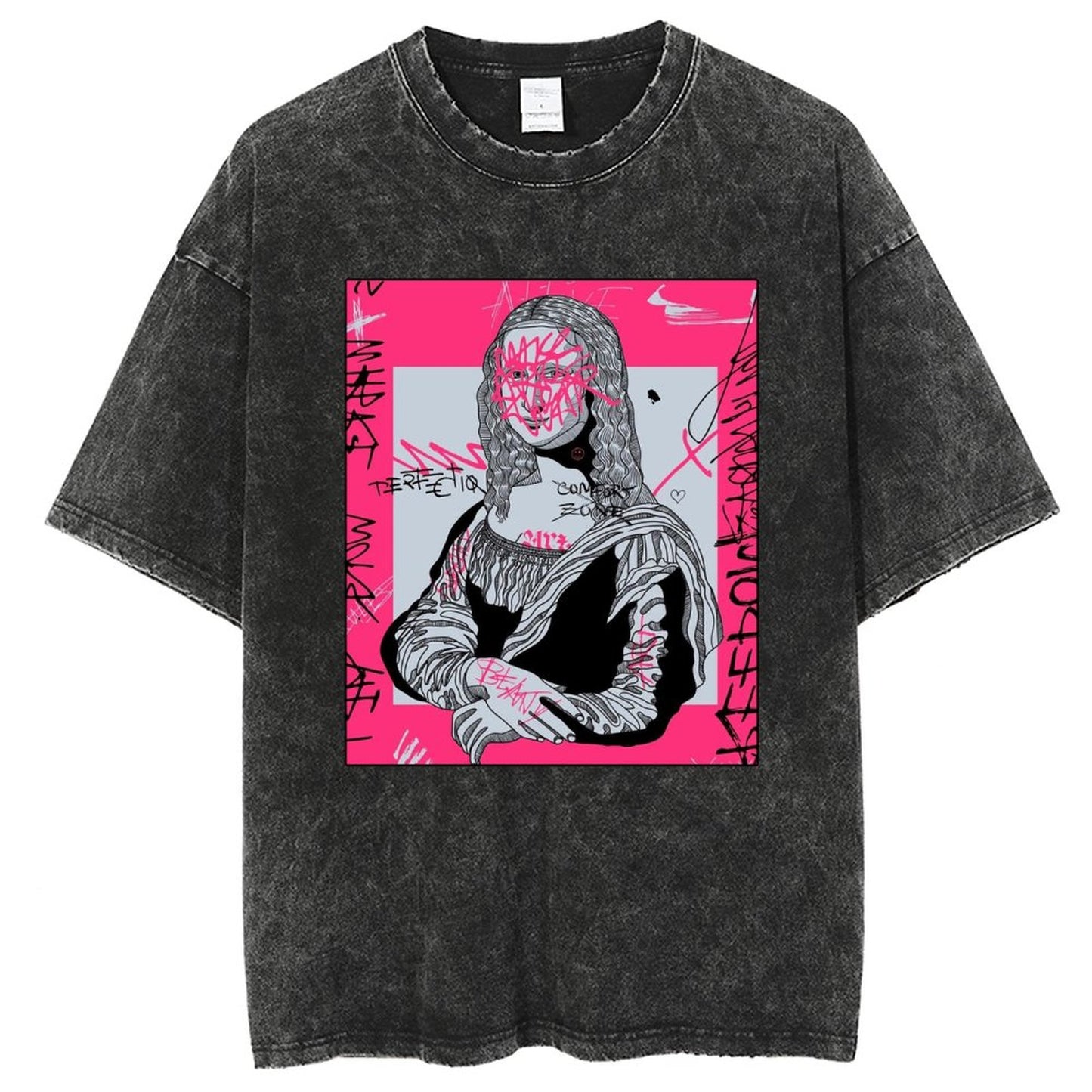 Unisex Vintage Solid Wash T-Shirts 2305103912