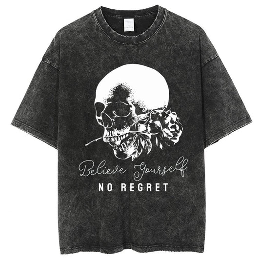 Mens Cotton Wash Solid T-Shirts Oversized Unisex Short Sleeve Streetwear Rap Hip Hop Basic Tee Tops 2305101629