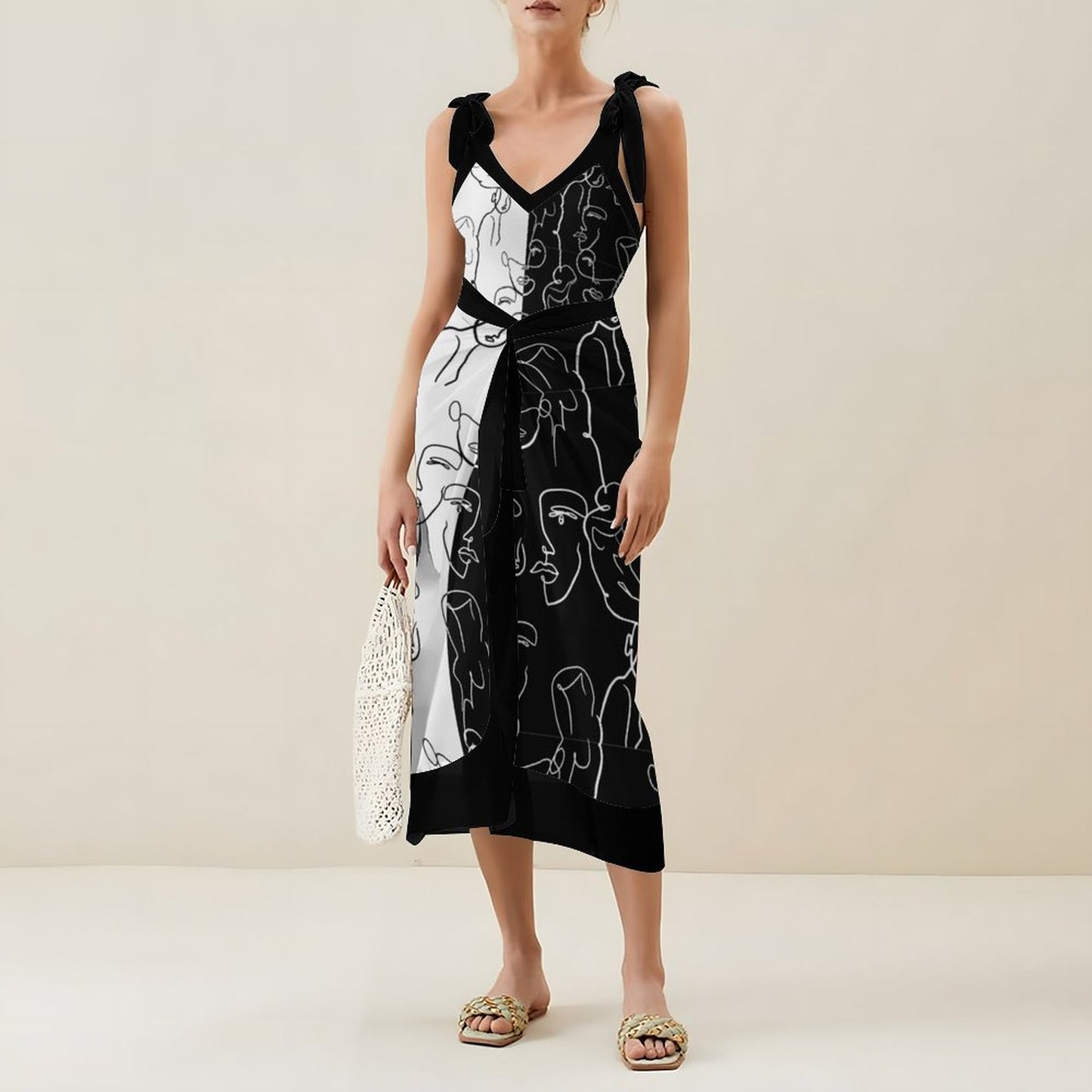 Casual Printed One-Piece Swimsuit And Cover Up 2305102942