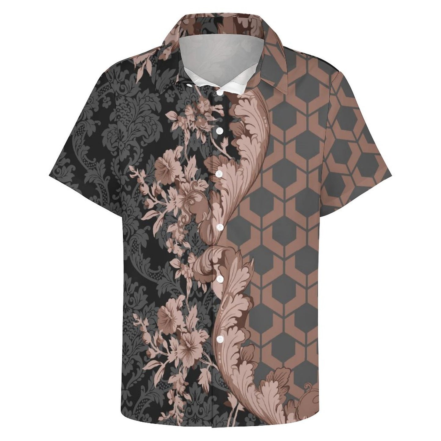 Men's Fashion Casual Printed Short Sleeve Shirts 2306101115