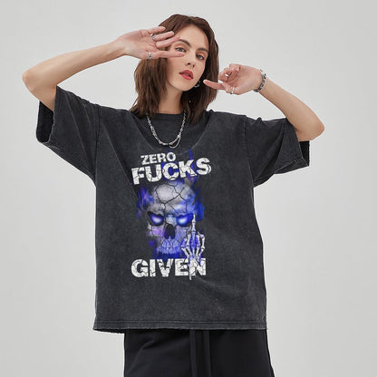Unisex Vintage Solid Wash T-Shirts 2305104086