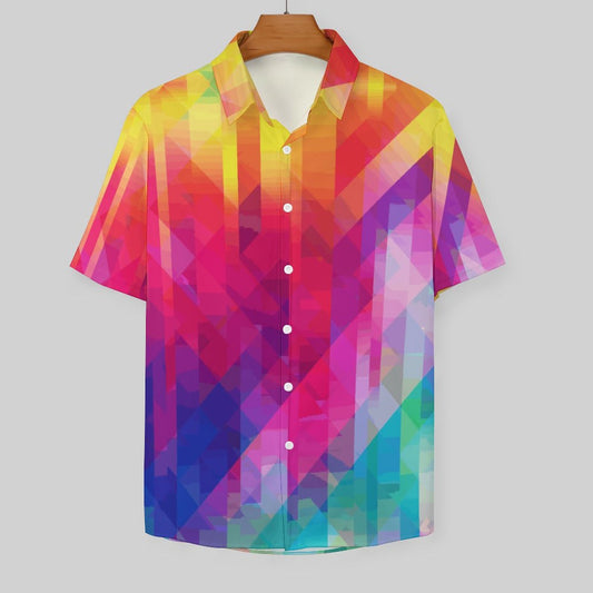 Men's Fashion Casual Printed Short Sleeve Shirts 2306101734